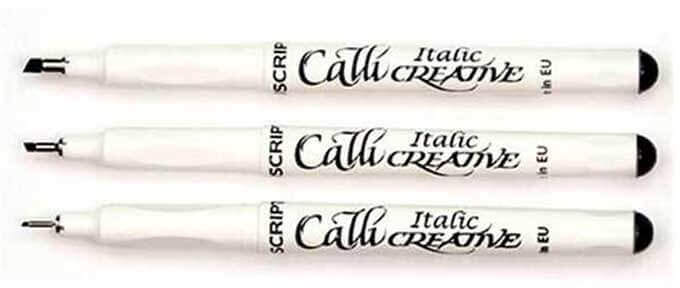 Manuscript Left Handed Calligraphy Markers