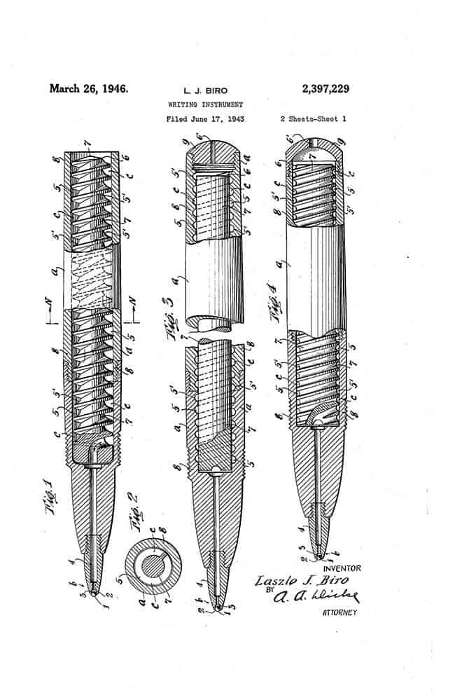 Laszlo Biro Patent