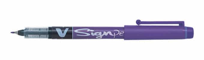 Pilot V Sign Pen Purple