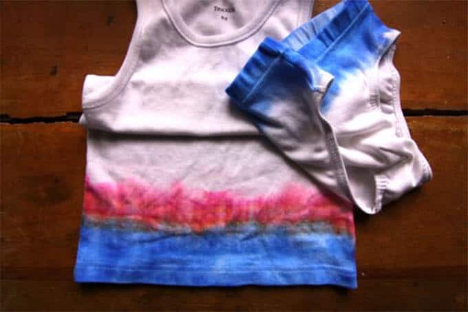Sharpie dyed underwear