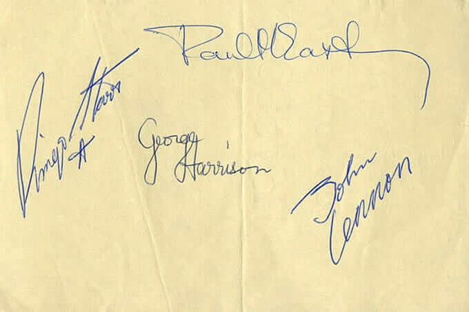 Beatles Fake Autograph