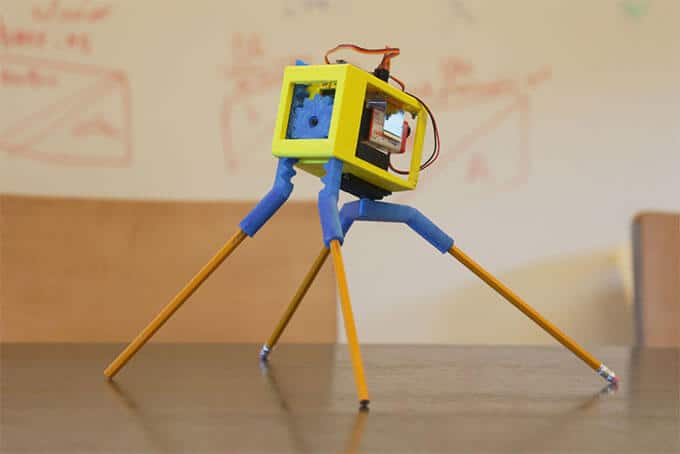 Robot with pencil Legs