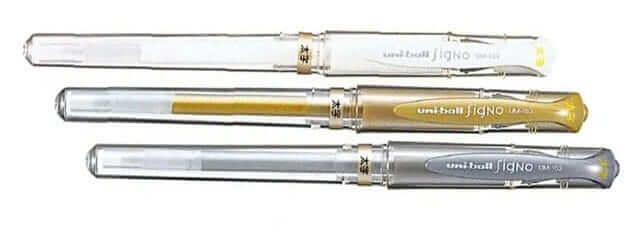 Uni ball Signo 153 Gold Silver White