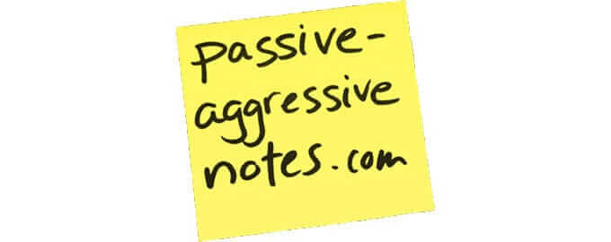 Passive aggressive notes logo