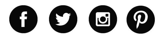 Black Social Media Icons