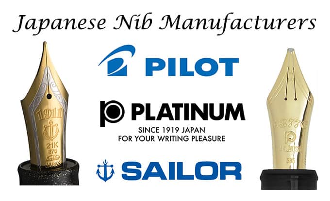 Japanese Nib Manufacturers