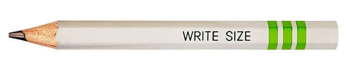 Write Size Childrens Pencil