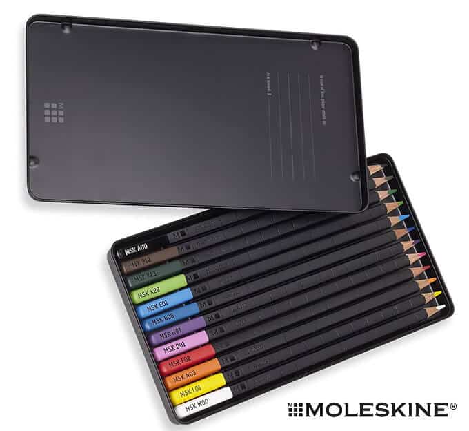 Moleskine 12 Watercolor Pencils Naturally Smart