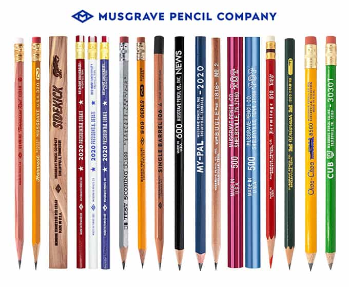 Musgrave Pencil Company Product Range