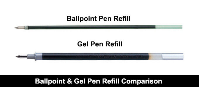 Gel pen vs clearance ball pen