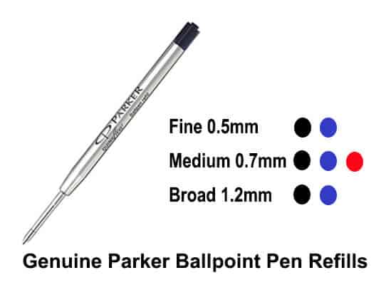 Genuine Parker Ballpoint Pen Refills