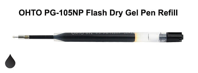 OHTO PG 105NP Flash Dry Needlepoint Gel Pen Refill