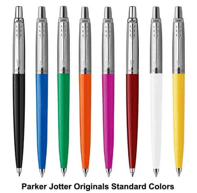Parker Jotter Originals Standard Colors