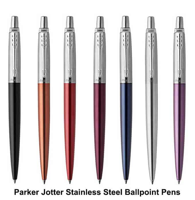 Parker Jotter Stainless Steel Ballpoint Pens