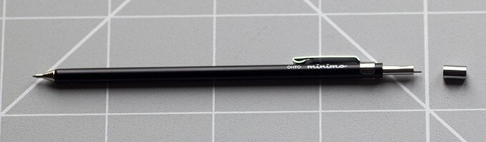 Ohto Minimo Mechanical Pencil Cap Off