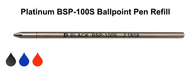 Platinum BSP 100S Ballpoint Pen Refill