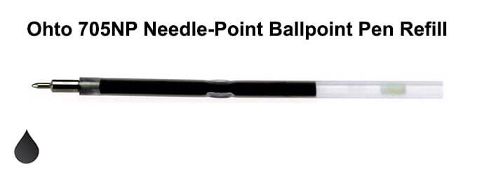 Ohto 705NP Needle Point Ballpoint Pen Refill