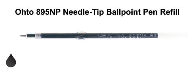 Ohto 895NP Needle Tip Ballpoint Pen Refill