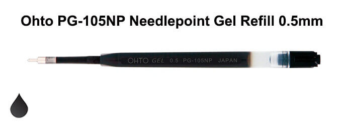 Ohto PG 105NP Needlepoint Gel Refill 0.5mm