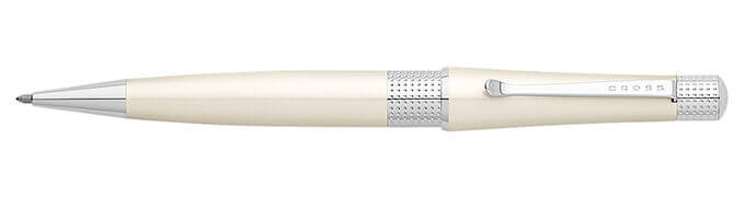 Cross Beverly Pearlescent White Lacquer Ballpoint Pen
