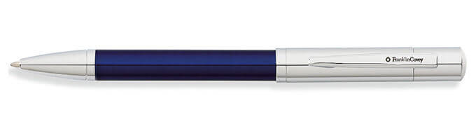 Cross Greenwich Chrome Evening Blue Lacquer Ballpoint Pen