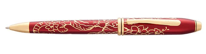 Cross Townsend Engraved Red Lacquer Year of the Tiger Ballpoint Pen