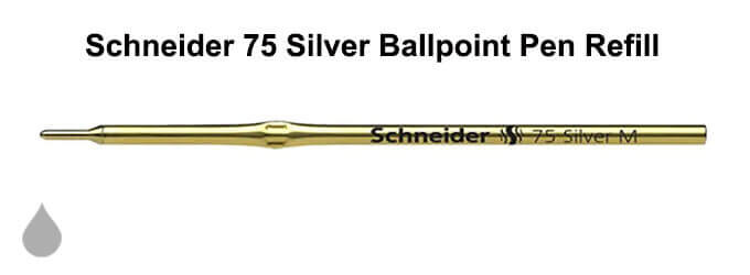 Schneider 75 Silver Ballpoint Pen Refill