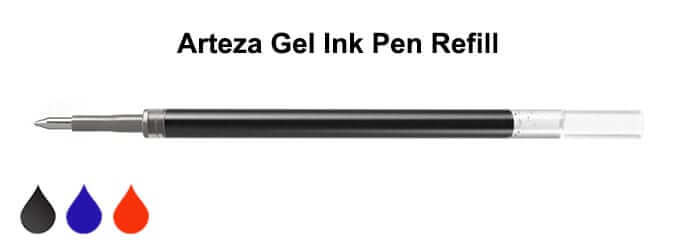 Arteza Gel Ink Pen Refills, Assorted Colors (classic, glitter