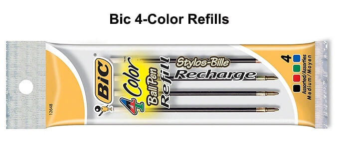 Bic 4 Color Refills
