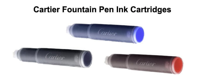 Cartier Fountain Pen Ink Cartridges