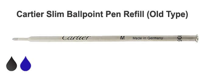 Cartier Slim Ballpoint Pen Refill Old Type