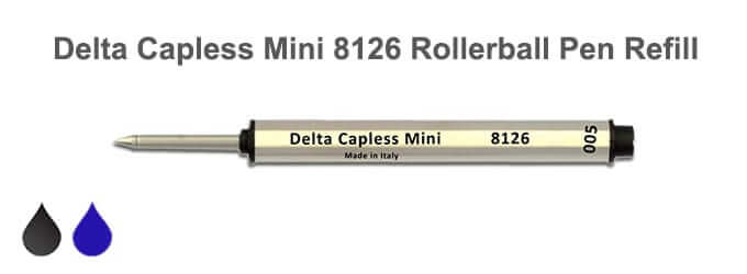 Delta Capless Mini 8126 Rollerball Pen Refill