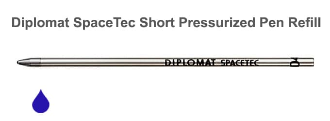 Diplomat SpaceTec Short Pressurized Pen Refill