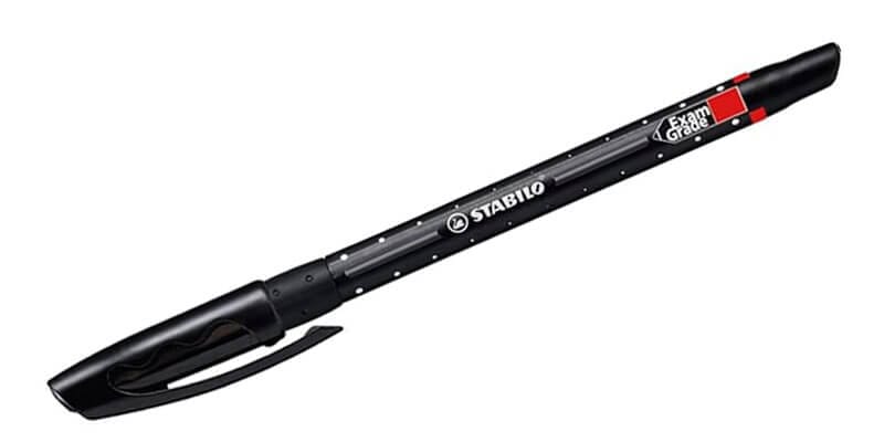 Stabilo Exam Grade pen in black displayed on white background
