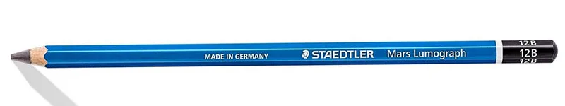 Staedtler Lumograph 12B pencil – softest graphite grade for rich shading